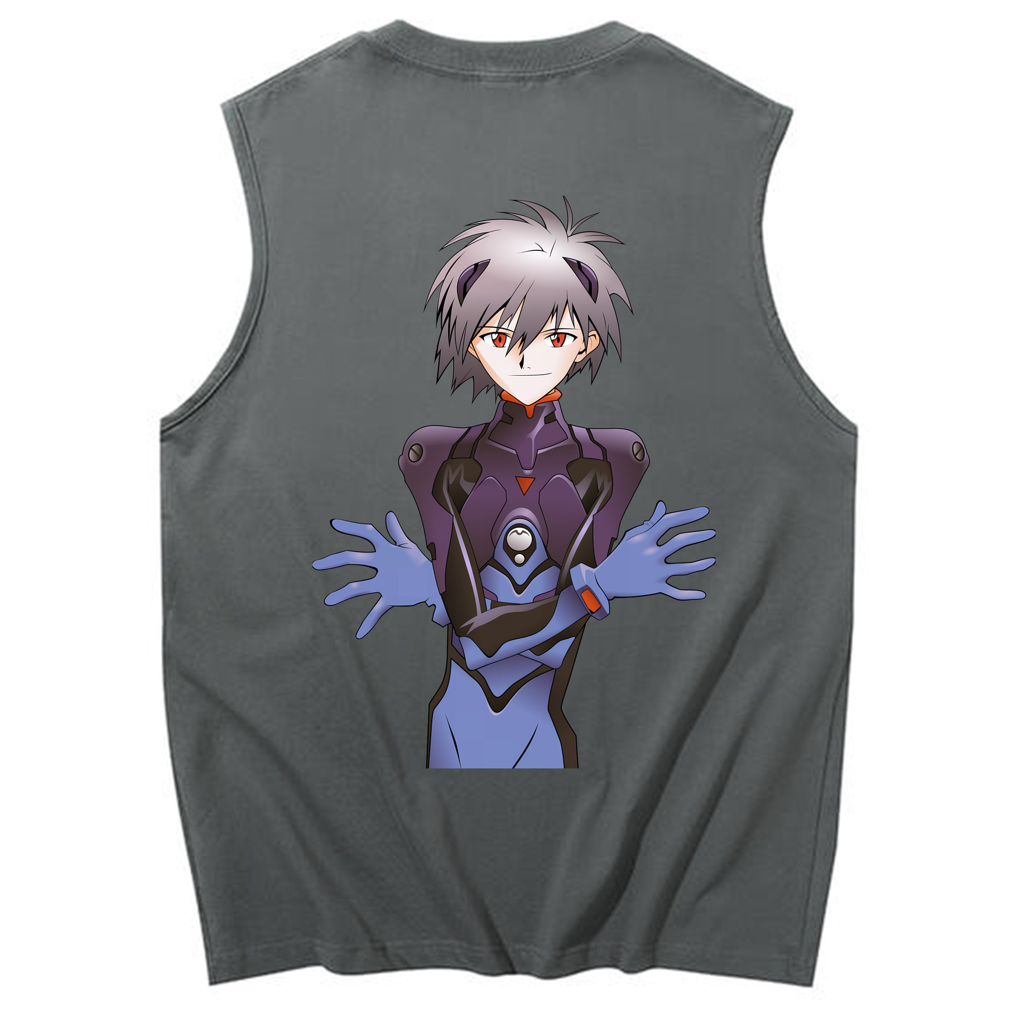 （画像用） EVA 新世紀エヴァンゲリオン コットン100％タンクトップ（背面プリント）